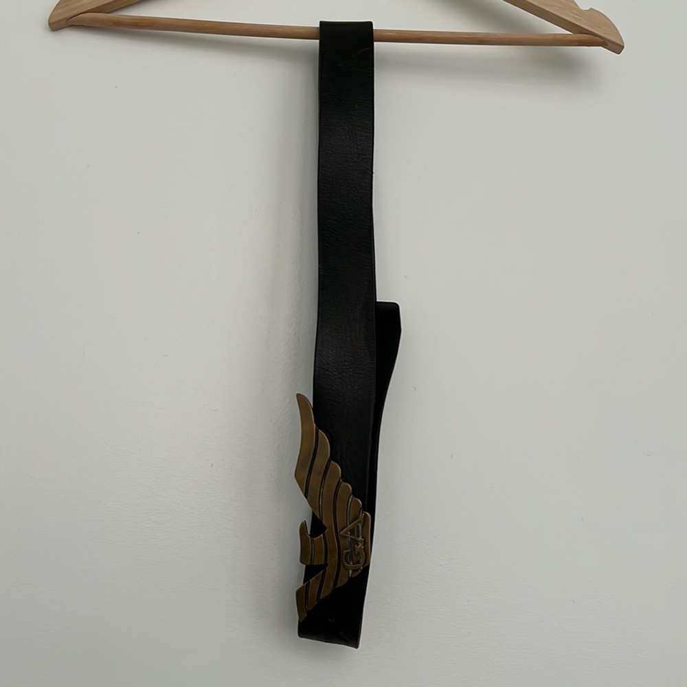 Giorgio Armani belt, dark brown leather